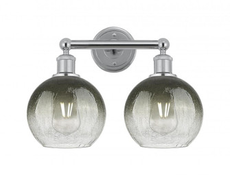 Brookhaven Globe - 2 Light - 17 inch - Polished Chrome - Bath Vanity Light (3442|616-2W-PC-G483-8SL)
