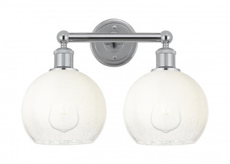 Brookhaven Globe - 2 Light - 17 inch - Polished Chrome - Bath Vanity Light (3442|616-2W-PC-G483-8OP)