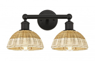 Bristol Natural II - 2 Light - 17 inch - Oil Rubbed Bronze - Bath Vanity Light (3442|616-2W-OB-NBD2-75-NAT)