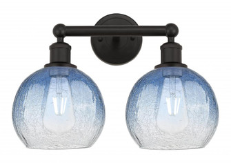 Brookhaven Globe - 2 Light - 17 inch - Oil Rubbed Bronze - Bath Vanity Light (3442|616-2W-OB-G483-8SB)