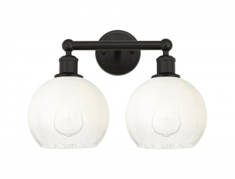 Brookhaven Globe - 2 Light - 17 inch - Oil Rubbed Bronze - Bath Vanity Light (3442|616-2W-OB-G483-8OP)