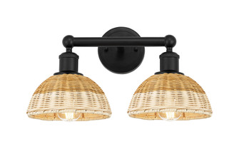 Bristol Natural II - 2 Light - 17 inch - Matte Black - Bath Vanity Light (3442|616-2W-BK-NBD2-75-NAT)