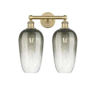 Brookhaven Flute - 2 Light - 16 inch - Brushed Brass - Bath Vanity Light (3442|616-2W-BB-G484-7SL)