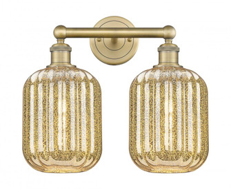 Preston Cylinder - 2 Light - 16 inch - Brushed Brass - Bath Vanity Light (3442|616-2W-BB-G460-7ME)