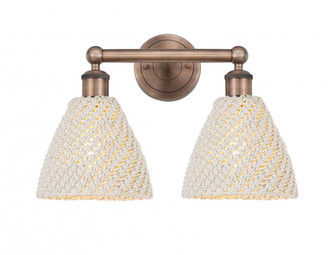 Bristol Natural - 2 Light - 17 inch - Antique Copper - Bath Vanity Light (3442|616-2W-AC-NBD-75-NAT)