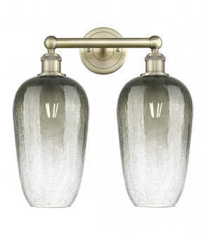 Brookhaven Flute - 2 Light - 16 inch - Antique Brass - Bath Vanity Light (3442|616-2W-AB-G484-7SL)