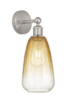 Brookhaven Almond - 1 Light - 6 inch - Brushed Satin Nickel - Sconce (3442|616-1W-SN-G480-6AM)