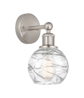 Athens Deco Swirl - 1 Light - 6 inch - Brushed Satin Nickel - Sconce (3442|616-1W-SN-G1213-6CL)