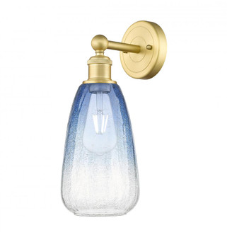 Brookhaven Almond - 1 Light - 6 inch - Satin Gold - Sconce (3442|616-1W-SG-G480-6SB)