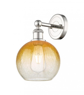 Brookhaven Globe - 1 Light - 8 inch - Polished Nickel - Sconce (3442|616-1W-PN-G483-8AM)