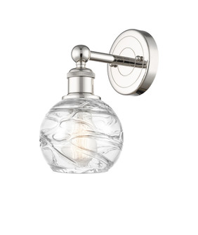 Athens Deco Swirl - 1 Light - 6 inch - Polished Nickel - Sconce (3442|616-1W-PN-G1213-6CL)