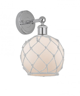 Farmhouse Rope - 1 Light - 8 inch - Polished Chrome - Sconce (3442|616-1W-PC-G121-8RW)