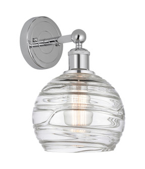 Athens Deco Swirl - 1 Light - 8 inch - Polished Chrome - Sconce (3442|616-1W-PC-G1213-8CL)