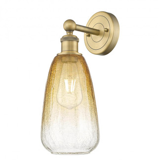 Brookhaven Almond - 1 Light - 6 inch - Brushed Brass - Sconce (3442|616-1W-BB-G480-6AM)