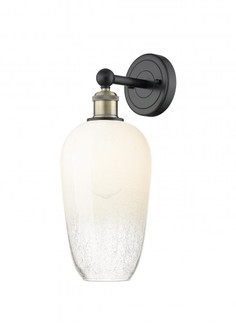 Brookhaven Flute - 1 Light - 7 inch - Black Antique Brass - Sconce (3442|616-1W-BAB-G484-7OP)