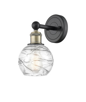 Athens Deco Swirl - 1 Light - 6 inch - Black Antique Brass - Sconce (3442|616-1W-BAB-G1213-6CL)