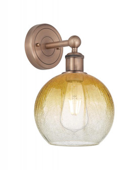 Brookhaven Globe - 1 Light - 8 inch - Antique Copper - Sconce (3442|616-1W-AC-G483-8AM)