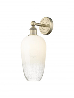 Brookhaven Flute - 1 Light - 7 inch - Antique Brass - Sconce (3442|616-1W-AB-G484-7OP)