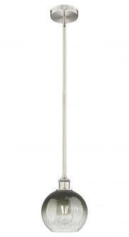 Brookhaven Globe - 1 Light - 8 inch - Brushed Satin Nickel - Stem hung - Mini Pendant (3442|616-1S-SN-G483-8SL)