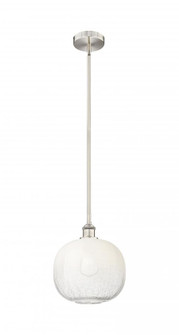 Brookhaven Sphere - 1 Light - 11 inch - Brushed Satin Nickel - Stem hung - Mini Pendant (3442|616-1S-SN-G481-10OP)