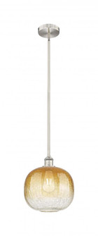 Brookhaven Sphere - 1 Light - 11 inch - Brushed Satin Nickel - Stem hung - Mini Pendant (3442|616-1S-SN-G481-10AM)