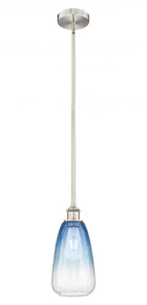Brookhaven Almond - 1 Light - 6 inch - Brushed Satin Nickel - Stem hung - Mini Pendant (3442|616-1S-SN-G480-6SB)
