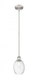 Preston Bulb - 1 Light - 6 inch - Brushed Satin Nickel - Stem hung - Mini Pendant (3442|616-1S-SN-G459-6CL)