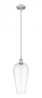 Chelsea - 1 Light - 8 inch - Brushed Satin Nickel - Stem hung - Mini Pendant (3442|616-1S-SN-G456-8CL)