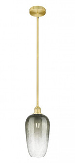 Brookhaven Flute - 1 Light - 7 inch - Satin Gold - Stem hung - Mini Pendant (3442|616-1S-SG-G484-7SL)