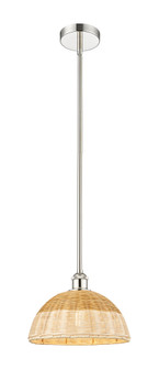 Bristol Natural II - 1 Light - 12 inch - Polished Nickel - Stem hung - Mini Pendant (3442|616-1S-PN-NBD2-12-NAT)