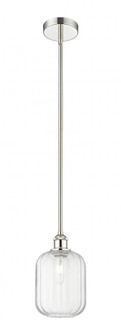 Preston Cylinder - 1 Light - 7 inch - Polished Nickel - Stem hung - Mini Pendant (3442|616-1S-PN-G460-7CL)