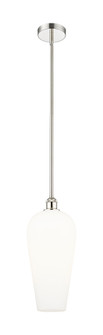 Chelsea - 1 Light - 8 inch - Polished Nickel - Stem hung - Mini Pendant (3442|616-1S-PN-G456-8WH)