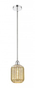 Preston Cylinder - 1 Light - 7 inch - Polished Chrome - Stem hung - Mini Pendant (3442|616-1S-PC-G460-7ME)