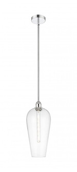 Chelsea - 1 Light - 8 inch - Polished Chrome - Stem hung - Mini Pendant (3442|616-1S-PC-G456-8CL)