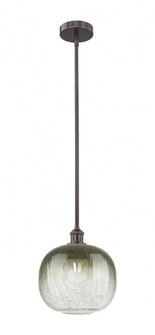 Brookhaven Sphere - 1 Light - 11 inch - Oil Rubbed Bronze - Stem hung - Mini Pendant (3442|616-1S-OB-G481-10SL)