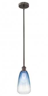 Brookhaven Almond - 1 Light - 6 inch - Oil Rubbed Bronze - Stem hung - Mini Pendant (3442|616-1S-OB-G480-6SB)