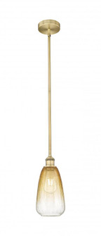 Brookhaven Almond - 1 Light - 6 inch - Brushed Brass - Stem hung - Mini Pendant (3442|616-1S-BB-G480-6AM)