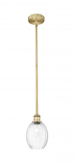 Preston Bulb - 1 Light - 6 inch - Brushed Brass - Stem hung - Mini Pendant (3442|616-1S-BB-G459-6CL)