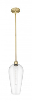 Chelsea - 1 Light - 8 inch - Brushed Brass - Stem hung - Mini Pendant (3442|616-1S-BB-G456-8CL)