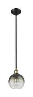 Brookhaven Globe - 1 Light - 8 inch - Black Antique Brass - Stem hung - Mini Pendant (3442|616-1S-BAB-G483-8SL)