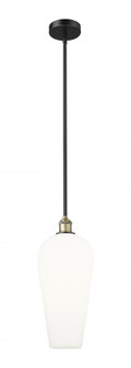 Chelsea - 1 Light - 8 inch - Black Antique Brass - Stem hung - Mini Pendant (3442|616-1S-BAB-G456-8WH)