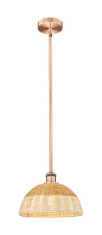 Bristol Natural II - 1 Light - 12 inch - Antique Copper - Stem hung - Mini Pendant (3442|616-1S-AC-NBD2-12-NAT)