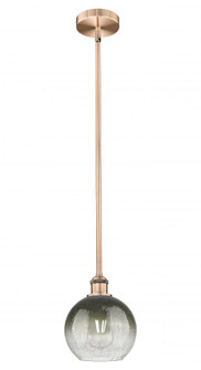 Brookhaven Globe - 1 Light - 8 inch - Antique Copper - Stem hung - Mini Pendant (3442|616-1S-AC-G483-8SL)