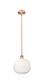 Brookhaven Sphere - 1 Light - 11 inch - Antique Copper - Stem hung - Mini Pendant (3442|616-1S-AC-G481-10OP)