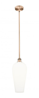 Chelsea - 1 Light - 8 inch - Antique Copper - Stem hung - Mini Pendant (3442|616-1S-AC-G456-8WH)