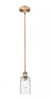 Candor - 1 Light - 5 inch - Antique Copper - Stem hung - Mini Pendant (3442|616-1S-AC-G352)