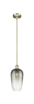 Brookhaven Flute - 1 Light - 7 inch - Antique Brass - Stem hung - Mini Pendant (3442|616-1S-AB-G484-7SL)