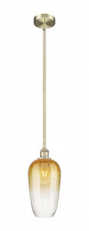 Brookhaven Flute - 1 Light - 7 inch - Antique Brass - Stem hung - Mini Pendant (3442|616-1S-AB-G484-7AM)