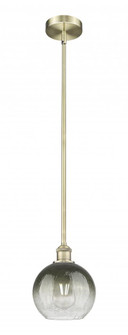 Brookhaven Globe - 1 Light - 8 inch - Antique Brass - Stem hung - Mini Pendant (3442|616-1S-AB-G483-8SL)