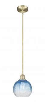 Brookhaven Globe - 1 Light - 8 inch - Antique Brass - Stem hung - Mini Pendant (3442|616-1S-AB-G483-8SB)